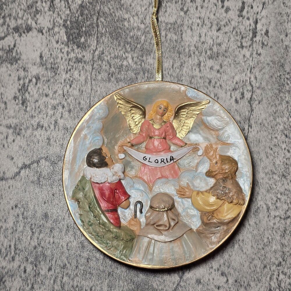 ROMAN FONTANINI Accessory GLORIA ANGEL'S MESSAGE ORNAMENT #55981  NIB 4.5"